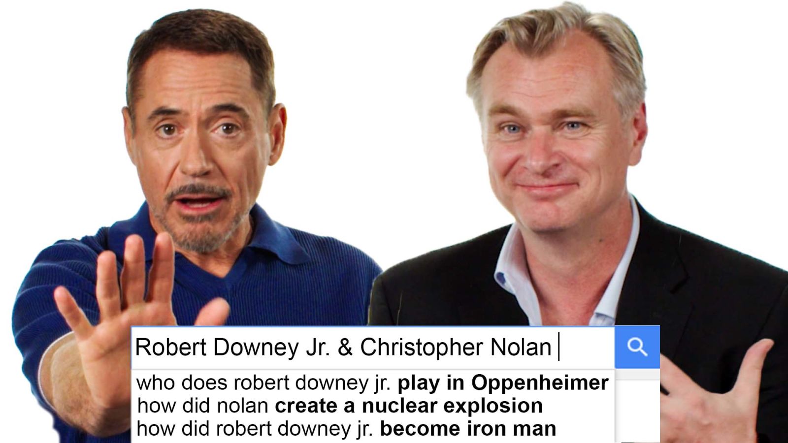 Robert Downey Jr. & Christopher Nolan Answer The Web's Most Searched Questions